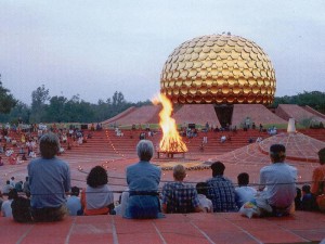 Followers at aurobindo ashram Auroville