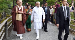 Modi in Japan: PM visits two ancient Buddhist temples