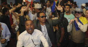Protesters throw chairs at Nepalese deputy PM, demand country become a Hindu nation