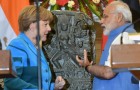 Angela Merkel returns India’s stolen 10th century Durga Murthi to Narendra Modi