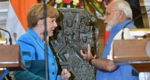 Angela Merkel returns India’s stolen 10th century Durga Murthi to Narendra Modi