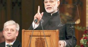 PM Modi at the British Parliament in London, United Kingdom