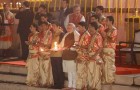 HHR Video : Japanese PM Shinzo Abe attends Holy Ganga Aarti at Varanasi