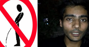 Video : Peeing In Front of Hindu Gods Images