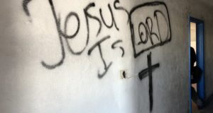 Hate Crime: Hindu Temple Vandalised In US’s Louisville; “Jesus Is All Mighty”, “Jesus Is Lord” Messages Posted On Walls