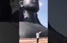 Video : Right Wing Christian Goes up to Adiyogi Deity and does a ‘Only Jesus Can Save You’ blah blah rant