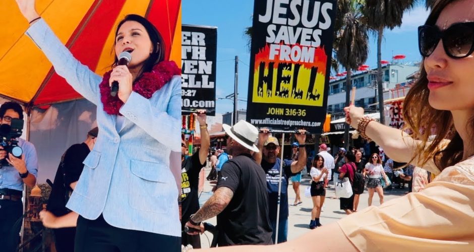 Christians Protest Against Hindu Presidential Candidate Tulsi Gabbard