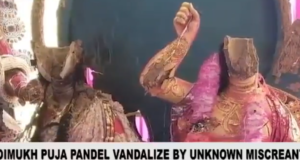Video : Christian Right Wing Smash deity of Durga Maa