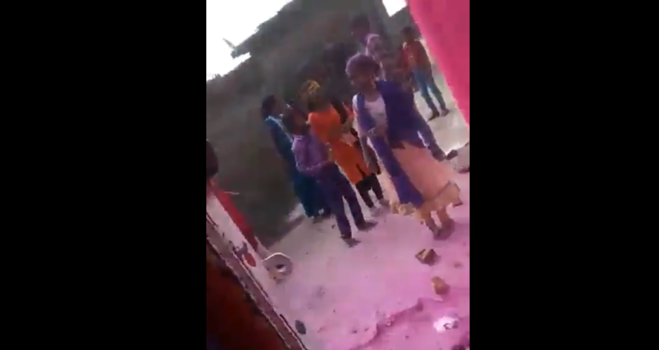 Video : Goddess Durga procession by indigenous Hindus pelted with stones by Abrahamic Supremacists in India