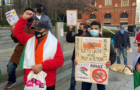 Video : London Protest outside Amazon office for selling products with Hindu symbols