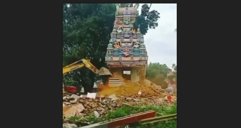 Video : Indian Authorities Demolish 7 Temples In A Country Of A Billion Hindus