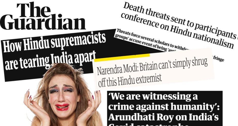 Video : ‘ Hinduphobia is a Crime’ Protest at the Guardian Newspaper HQ, London