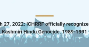 Video : ICHRRF officially recognizes the Kashmiri Hindu Genocide