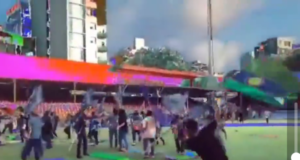 Video : Far Right Islamo – Fascists Recognise Yoga is Hindu by Attacking Yoga Day In Maldives