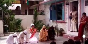 Video Uncut : Bharat Mata Does Namaz And Hindu Twitterati Go Into Heart Attack Mode
