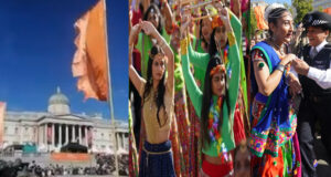 Video : Saffron Flags Hoisted In Trafalgar Square. Hindutva Takeover Of London ?