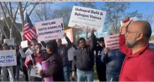 Video : 100s of Hindus Protest Against Hinduphobic Witch-Hunt Disguised Under Proposed Caste Discrimination Laws