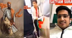 Video : ‘I Am From The Land Of Shivaji Maharaj’ Says The Lone Hindu Who Defended The Indian Flag In London