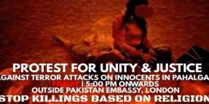 London Protests Against Terrorist Attacks In Kashmir