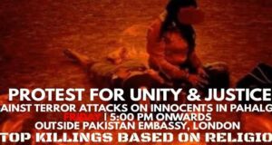 London Protests Against Terrorist Attacks In Kashmir