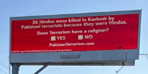 US Billboard Asks Does Terrorism Have A Religion ? YES or NO ?