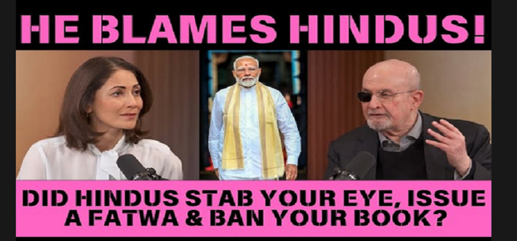 Video : After Failing As A Baldy Captain Jack Sparrow , Salman Rushdie Blames The Pirate Hindus