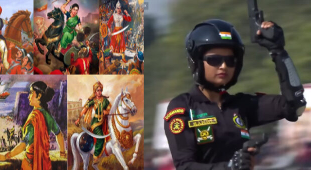 #htmlcaption_49303 Video : Indian Female Soldiers Connecting To Their Hindu Female Warrior History