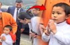 Video : Japanese Boy Greets Yogi Adityanath With A Namaste And Sanskrit Chants