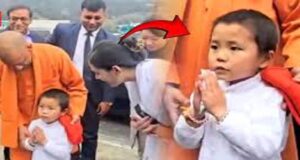 Video : Japanese Boy Greets Yogi Adityanath With A Namaste And Sanskrit Chants