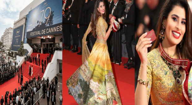 #htmlcaption_50653 Indian Artist Aarti Khetarpal At Cannes Film Festival Seen Carrying Bhagavad Gita