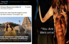 Video : Right Winger Hinduphobic Racist Want’s To Eat Beef At Hindu Temple