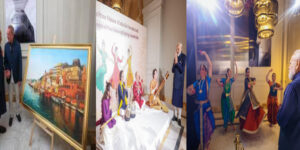 Video -Italian Painter Shows His Varanasi Art, While Italian Musicians Peform Indian Classical