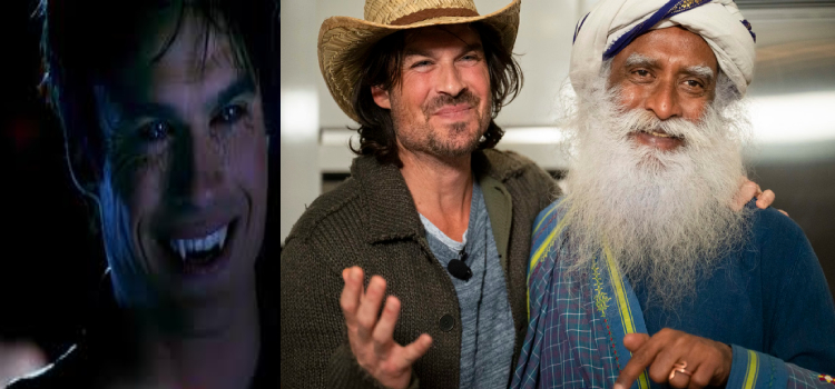 Video : Damon From The Vampire Diaries Hanging Around With Sadhguru