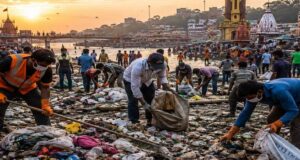 Video : Pseudo Hindus Pollute Haridwar with 7,000 Tons Of Garbage And Urine Bottles