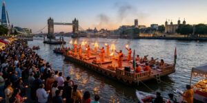 Video :  London Hosts First Ganga Aarti On The Banks Of River Thames, Blending Faith And Eco-Care |