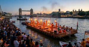 Video :  London Hosts First Ganga Aarti On The Banks Of River Thames, Blending Faith And Eco-Care |