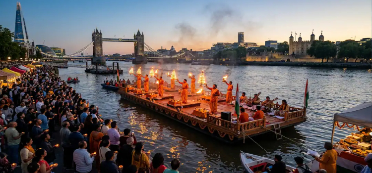 Video : London Hosts First Ganga Aarti On The Banks Of River Thames, Blending Faith And Eco-Care |