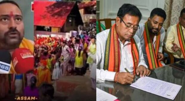 Video : BJP MP Hijacks Hindu Temple For Future Jizya Cash Handouts