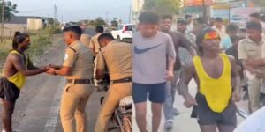 Viral Video : A Hindu Son Thanks Lord Shiva for Curing His Mum by Running Across India